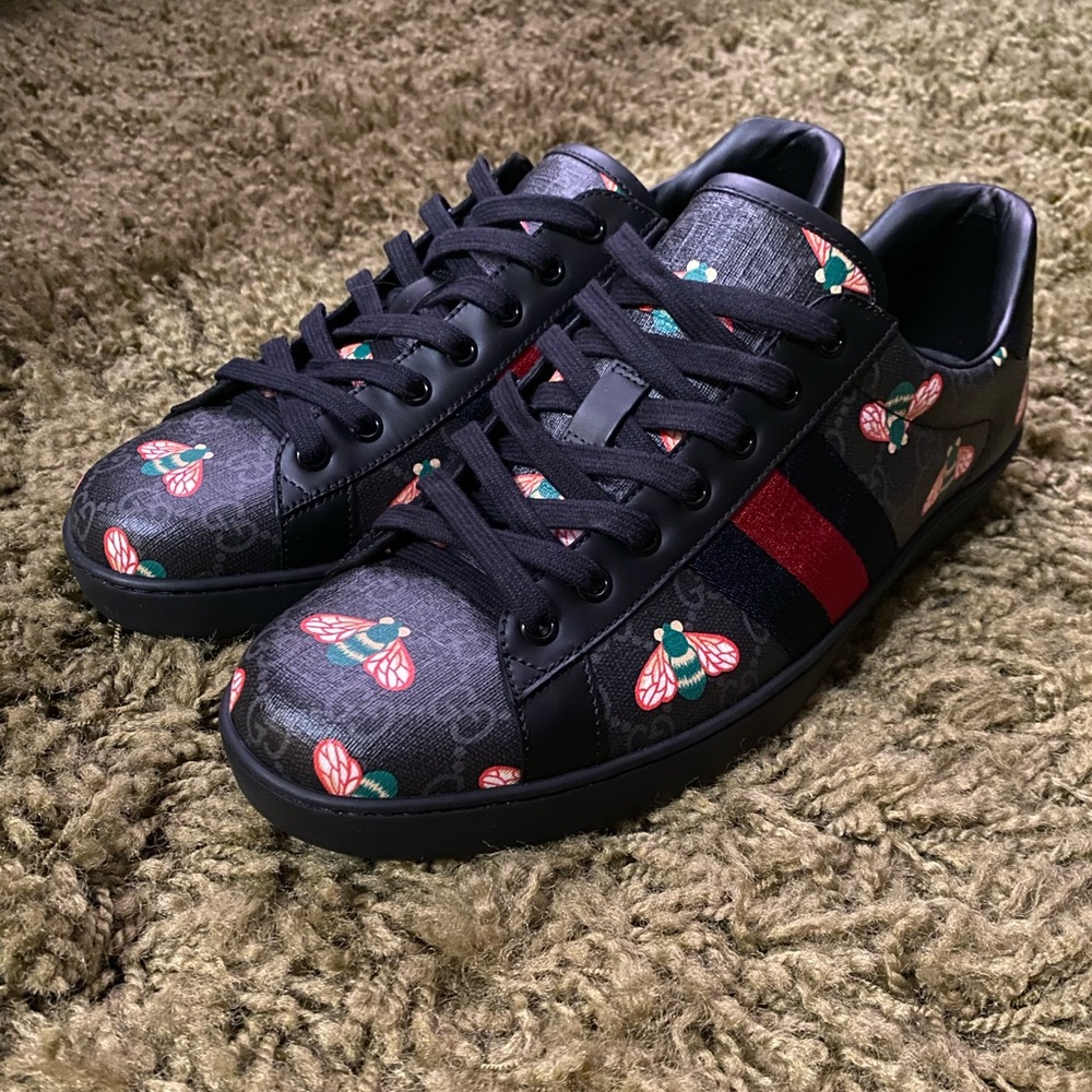 Gucci Ace Bestiary GG Supreme Black